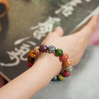 Large lacquer beads 12mm loose beads intangible wenwan bracelets single beads beads DIY bracelets with accessories.
